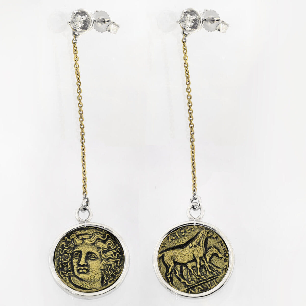 Orecchini pendenti con diamanti 0,20ct tot