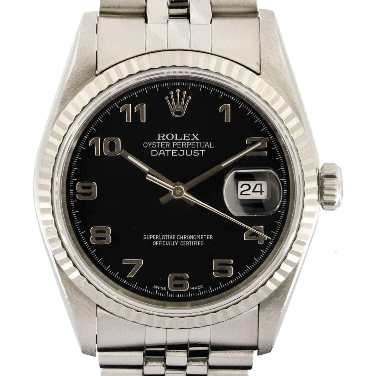 Rolex Datejust Ref 16234 Black Dial