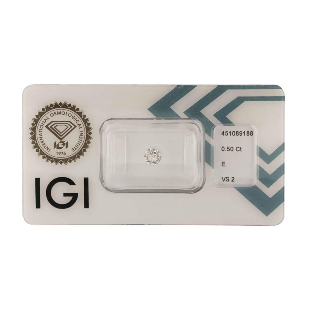 Diamante certificato IGI 0,50 ct