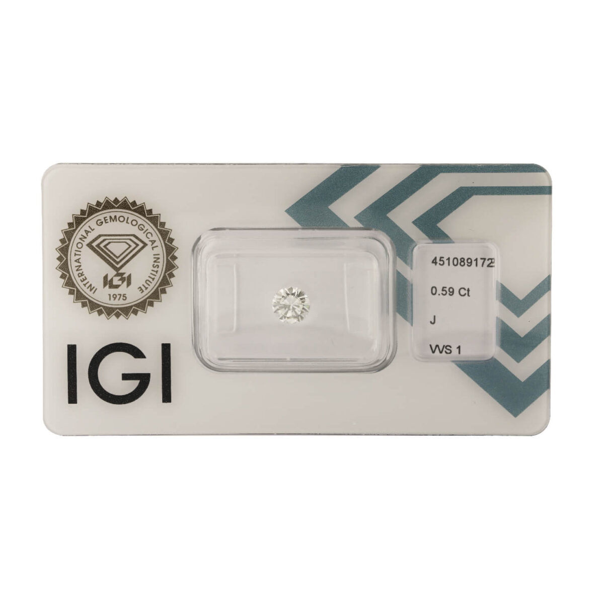 Diamante certificato IGI 0,59 ct