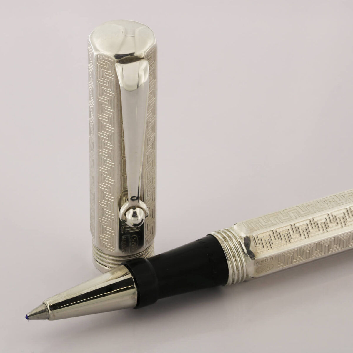 Penna a sfera Montegrappa in argento con scatola originale