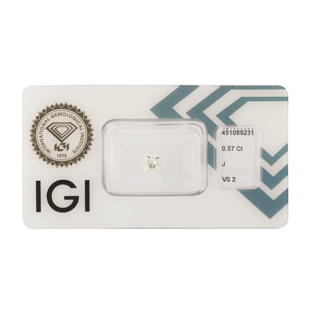 Diamante princess certificato IGI 0,57 ct