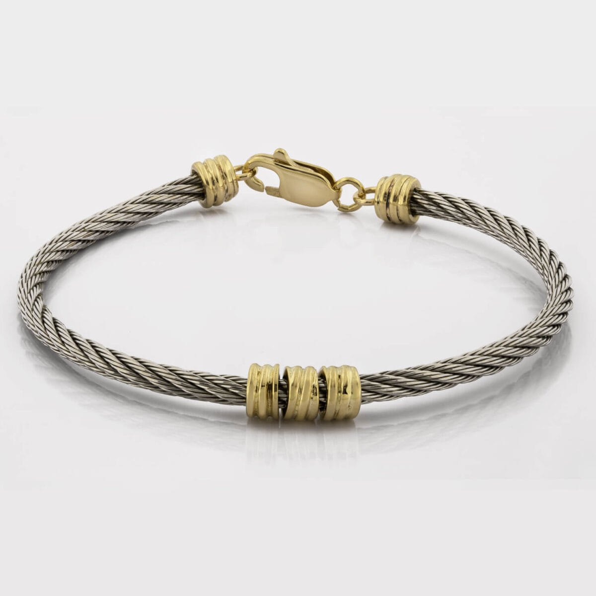 Bracciale in acciaio e oro II