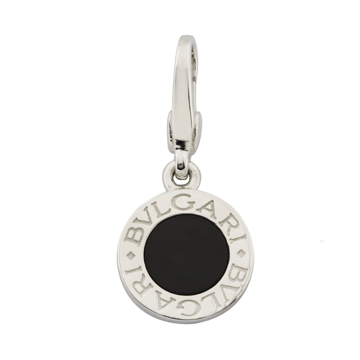 Ciondolo Bulgari in oro bianco e onice