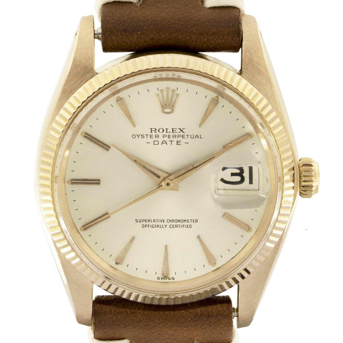 Rolex oyster perpetual date rose gold 18kt Ref 1503