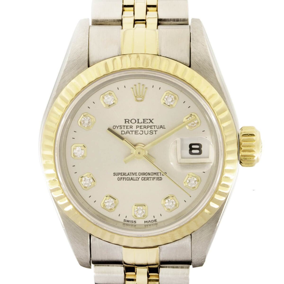Rolex Lady Datejust Factory Diamond Dial Ref 79173