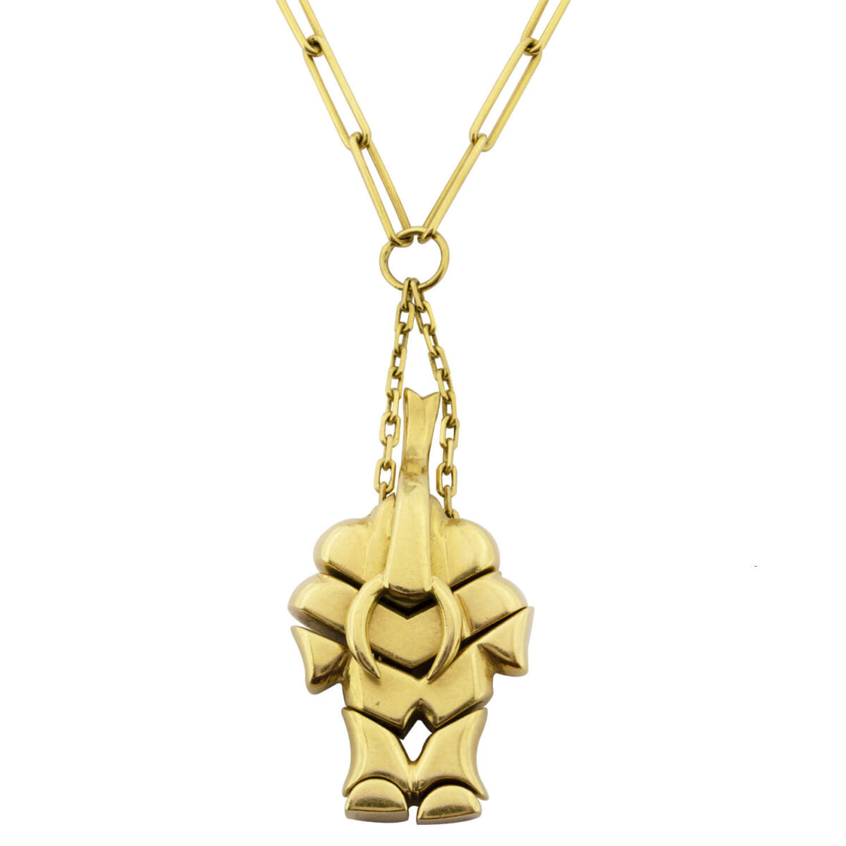 Collana con ciondolo modulare Flavia punzone 367 ar in oro giallo