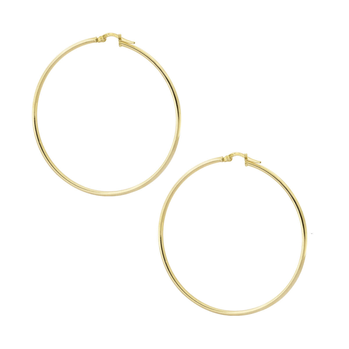 Orecchini a cerchio grande in oro giallo 18kt