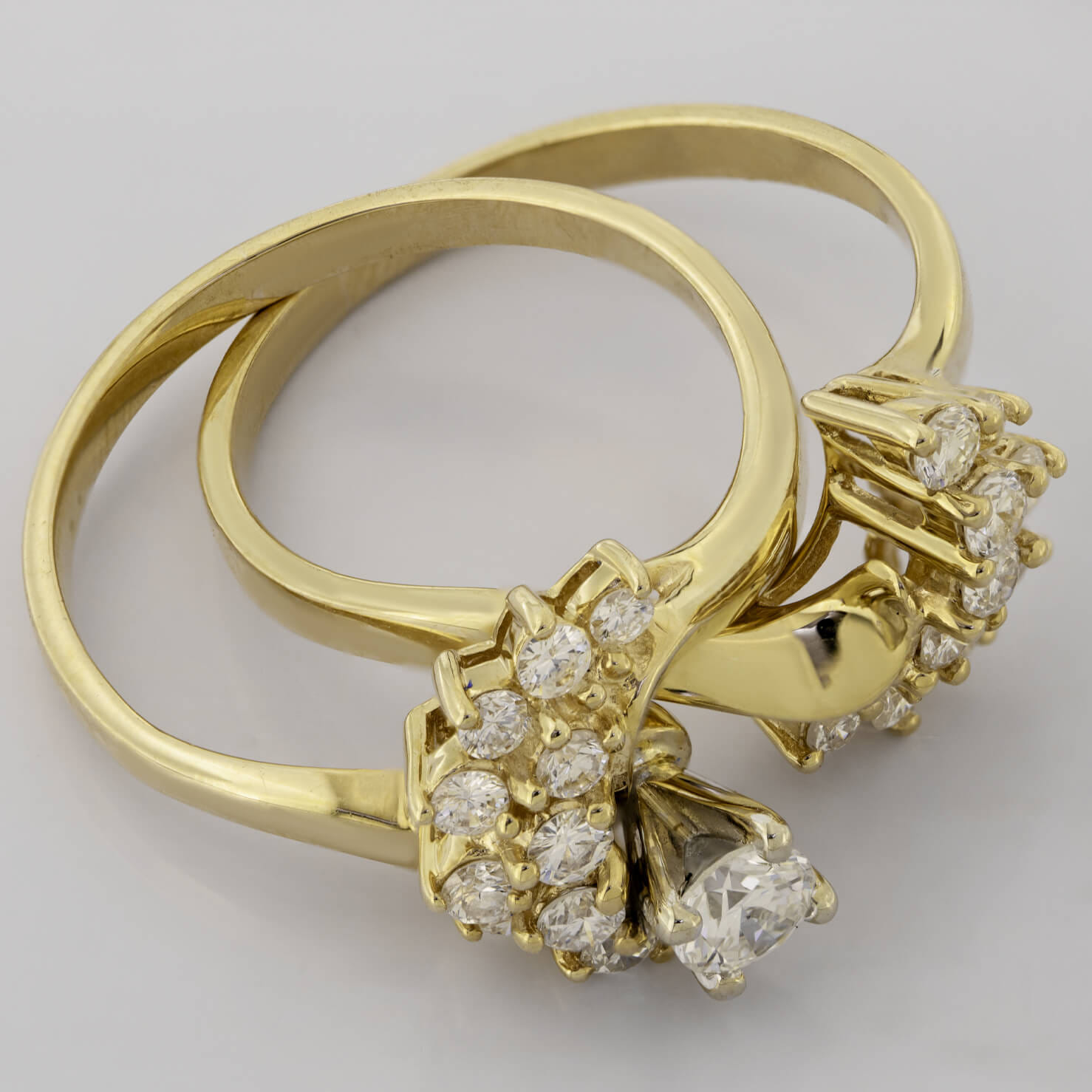 9ct Oro Giallo Completo Sovrano Anello Montatura Piuma Design - Foto 6