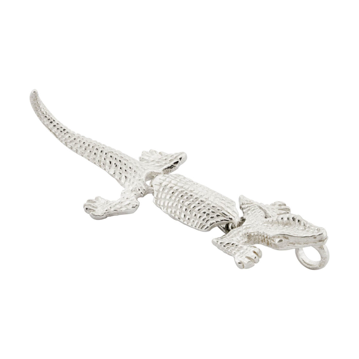 Ciondolo Lucertola in argento