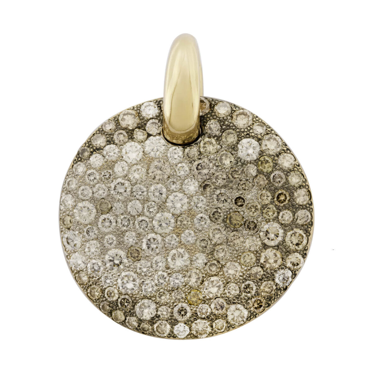 Ciondolo Pomellato in oro giallo con diamanti bianchi e brown 4,03ct tot