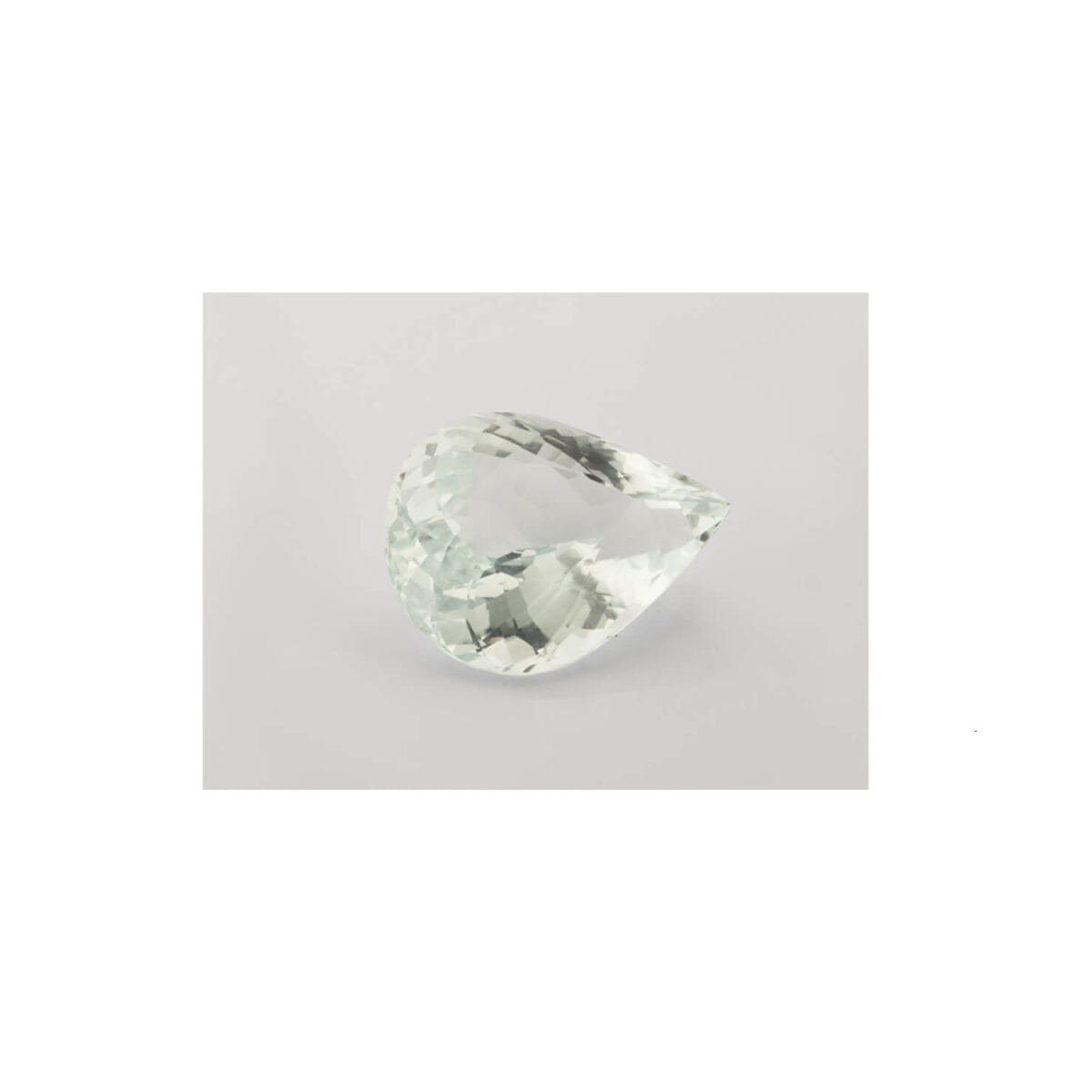 Acquamarina pear cut 14,92ct certificato ALGT