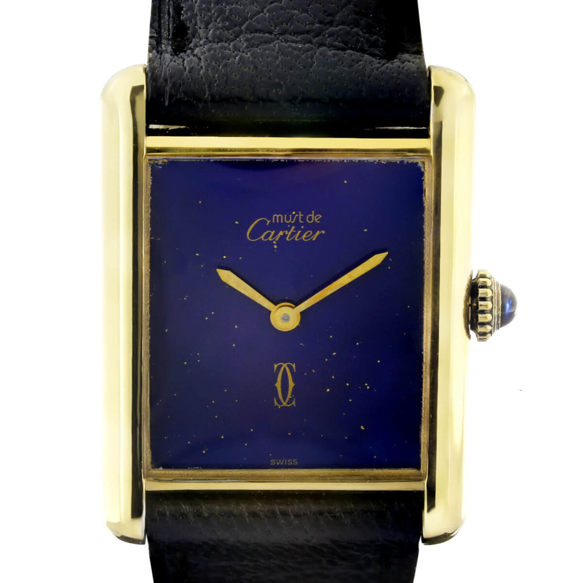 Cartier Tank Must Lapis Dial Mecanique Ref 6061182