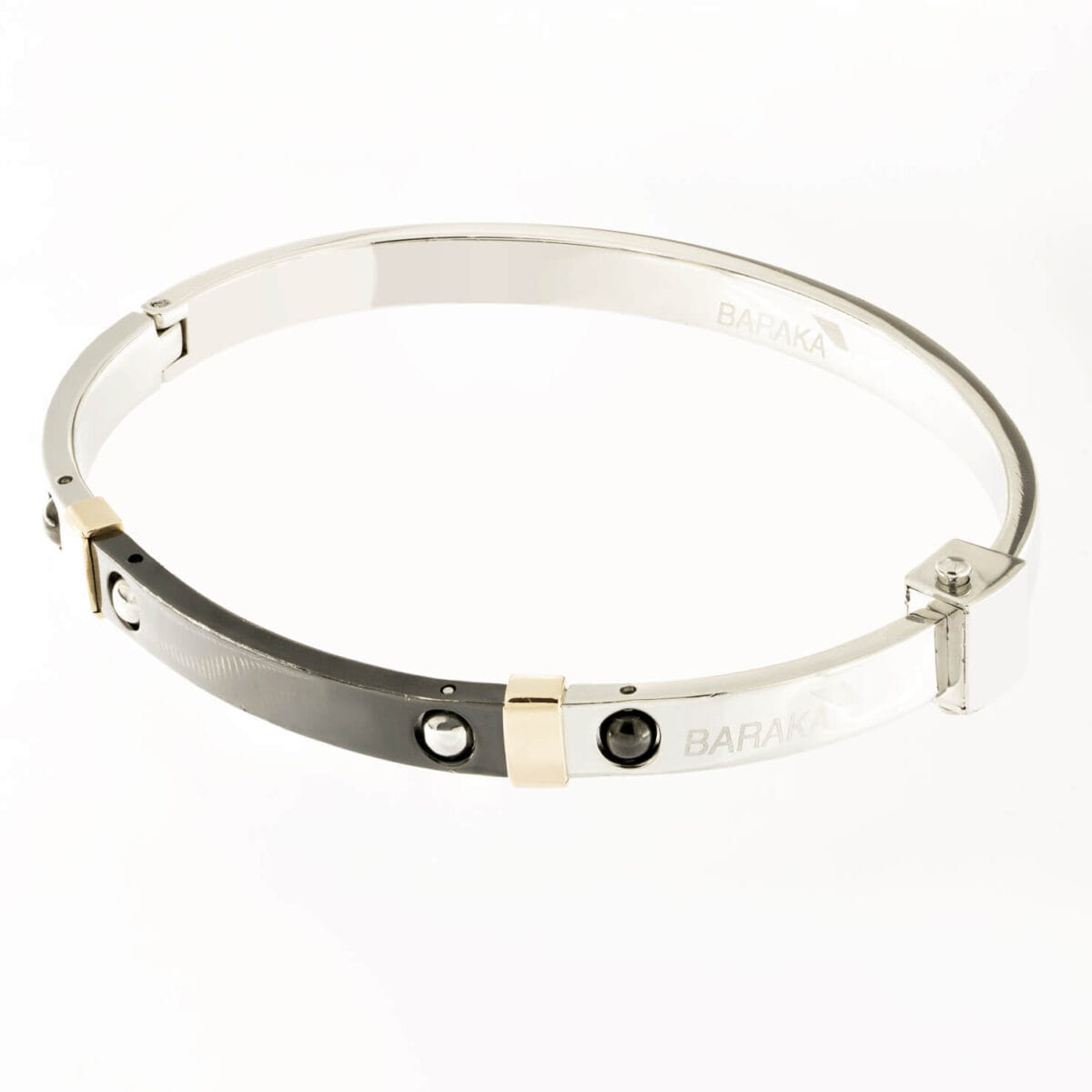 Bracciale Barakà in acciaio e oro rosa