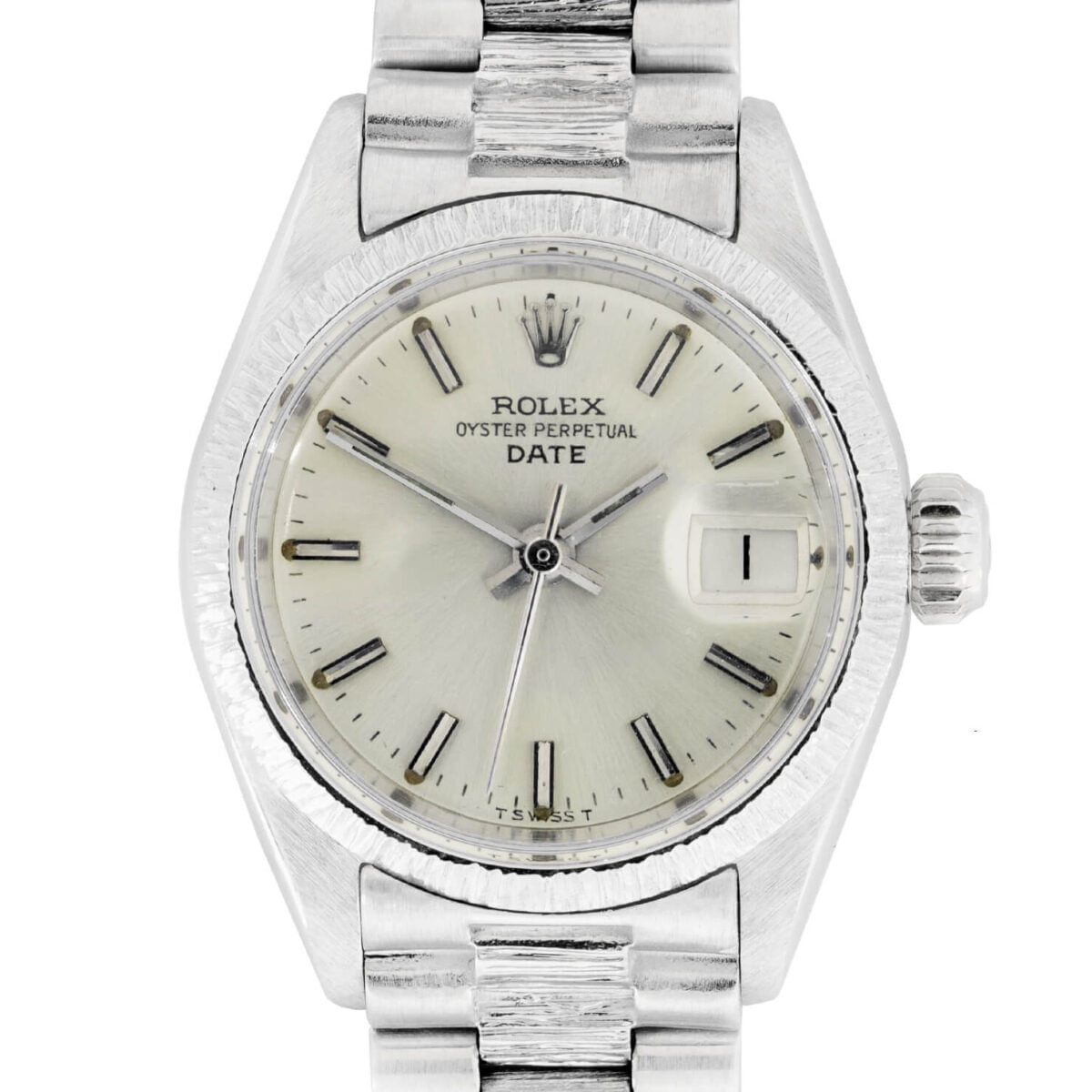 Rolex Date Lady white gold corteccia 18kt ref 6927