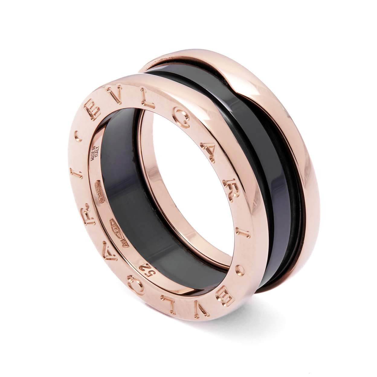 Ceramica Anello Bulgari Fede Ceramic Anello Nero Bulgari Anello