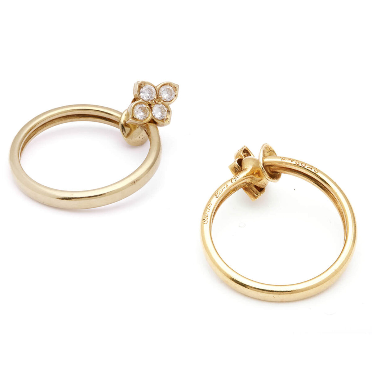 Orecchini Cartier Hindu in oro giallo