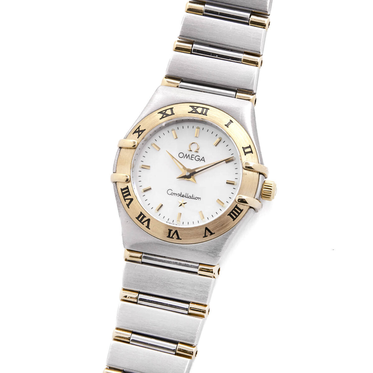 Omega Constellation Ladies steel gold 22mm mother of pearl dial mini wrist