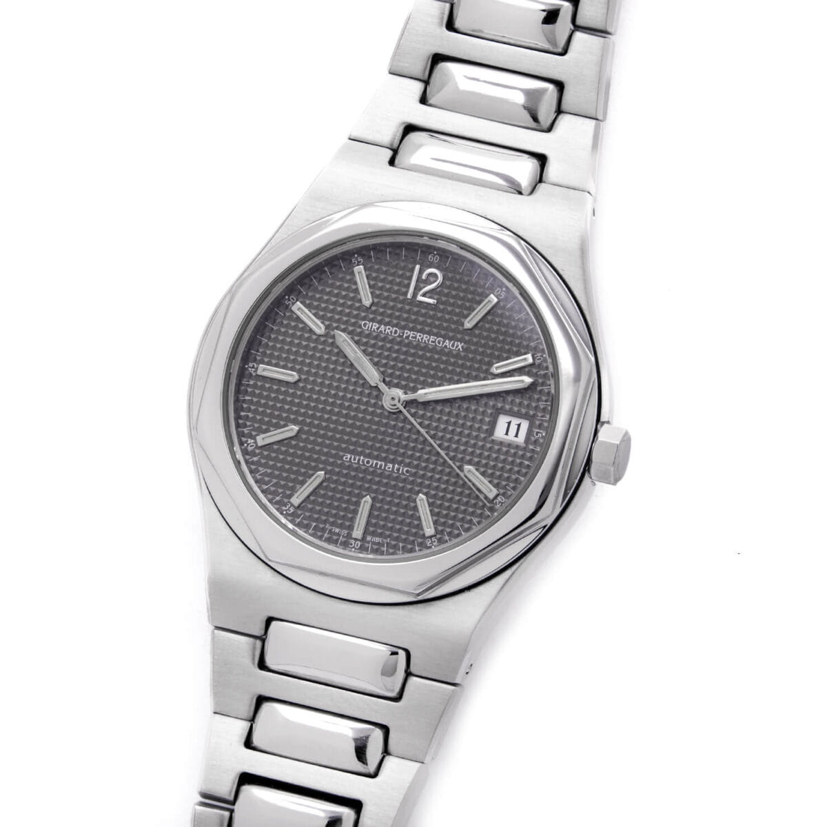 Girard Perregaux Laureato ref 8010 rare gray dial