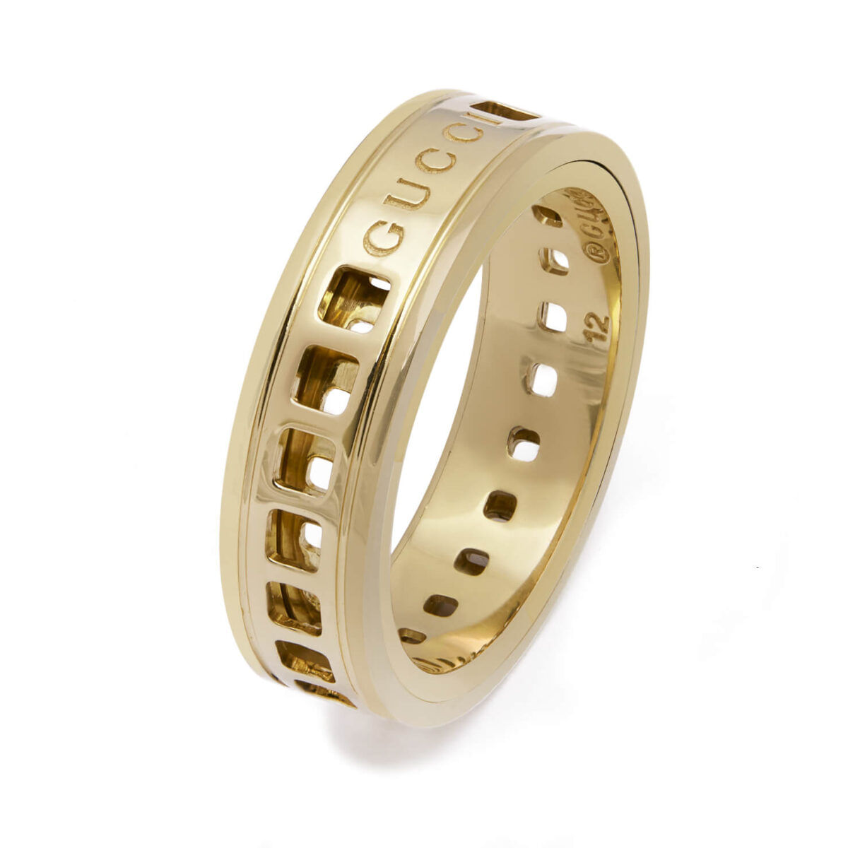 Fede Gucci in oro giallo a scorrimento