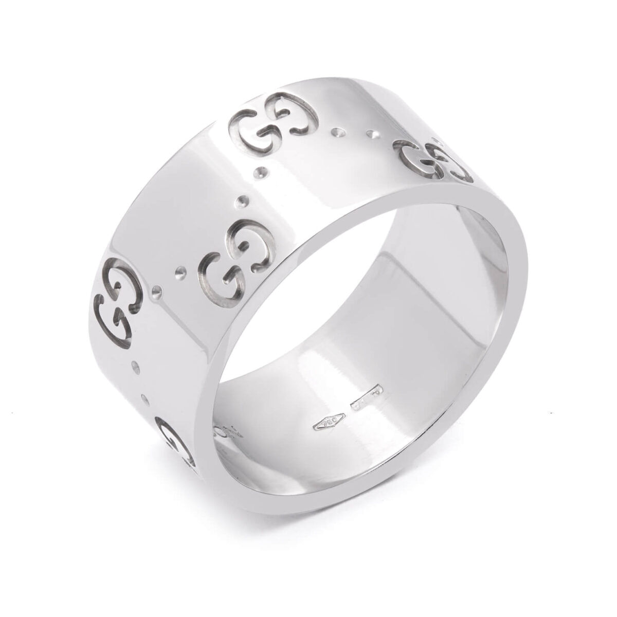 Anello Gucci Icon in oro bianco