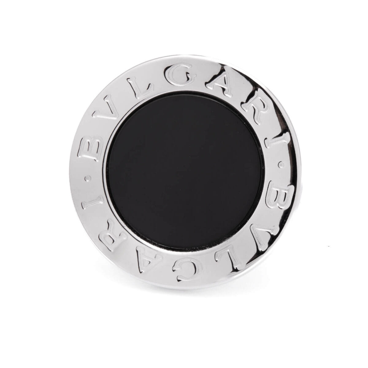 Anello Bulgari Bulgari in oro bianco e onice
