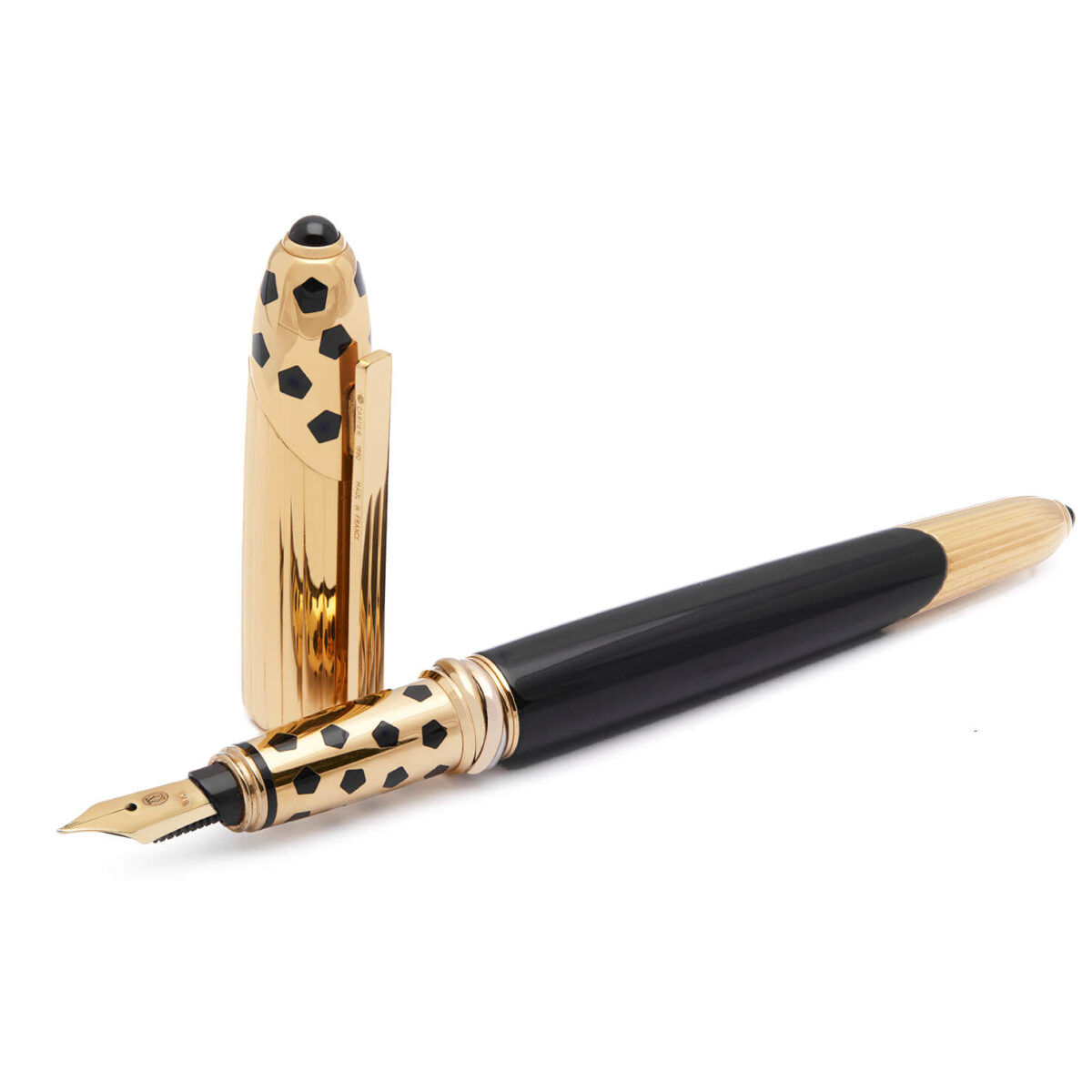 Penna stilografica must panthere de Cartier gold fountain