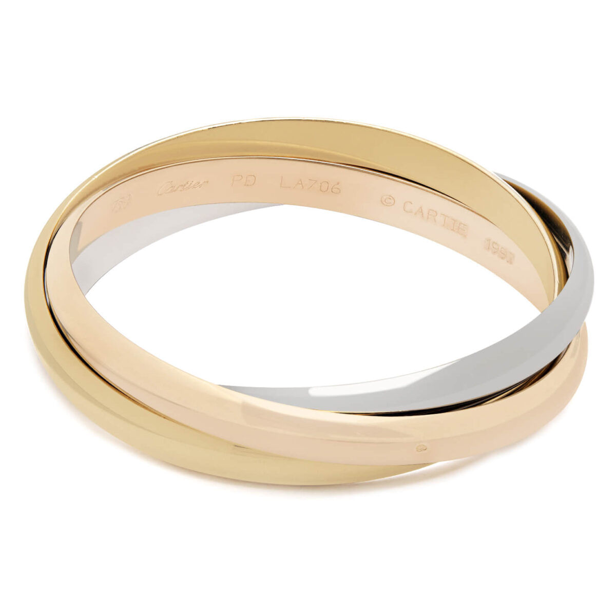 Bracciale trinity Cartier tre ori spessore 7.10mm