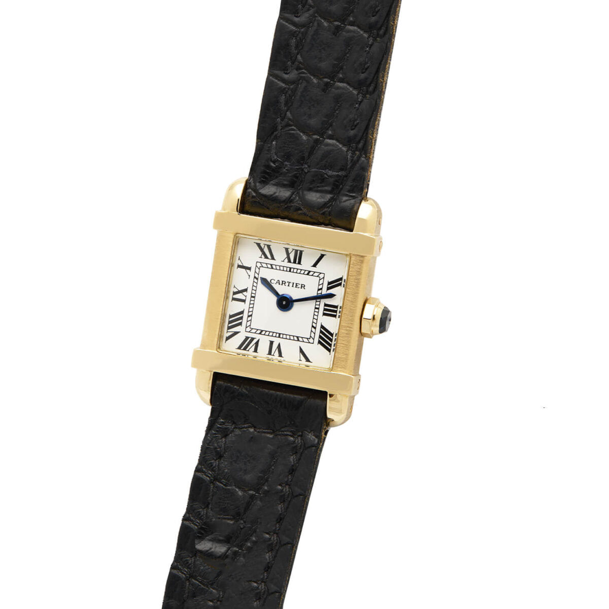 Cartier Tank Chinoise lady 18kt yellow gold mecanique Paris dial Service Cartier