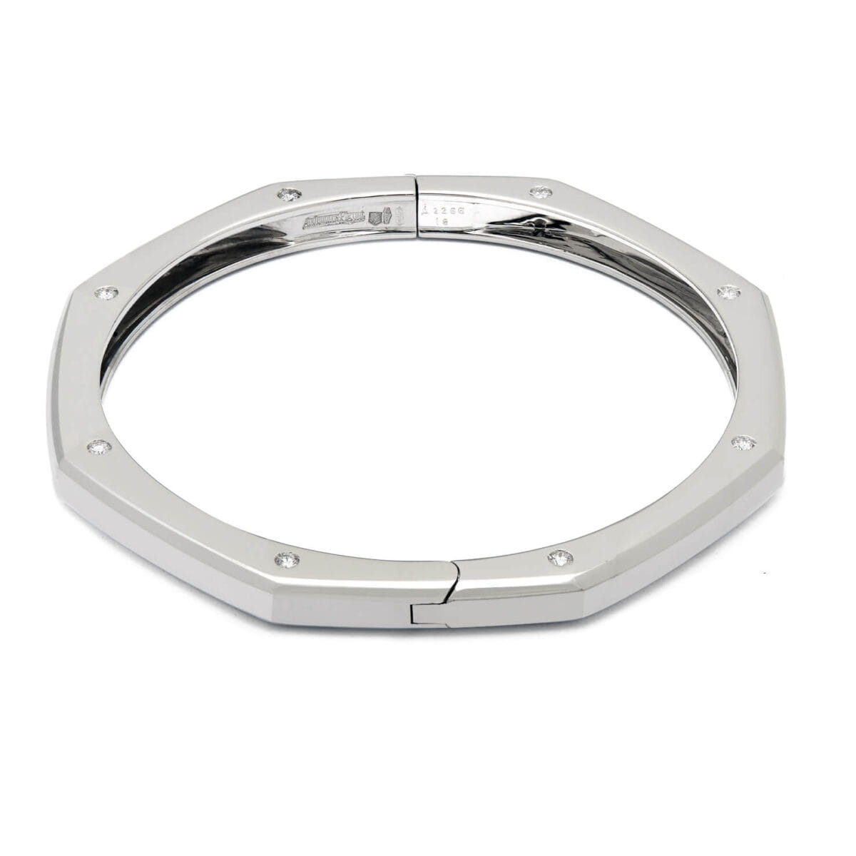 Bracciale Audemars Piguet Royal Oak in oro bianco e diamanti