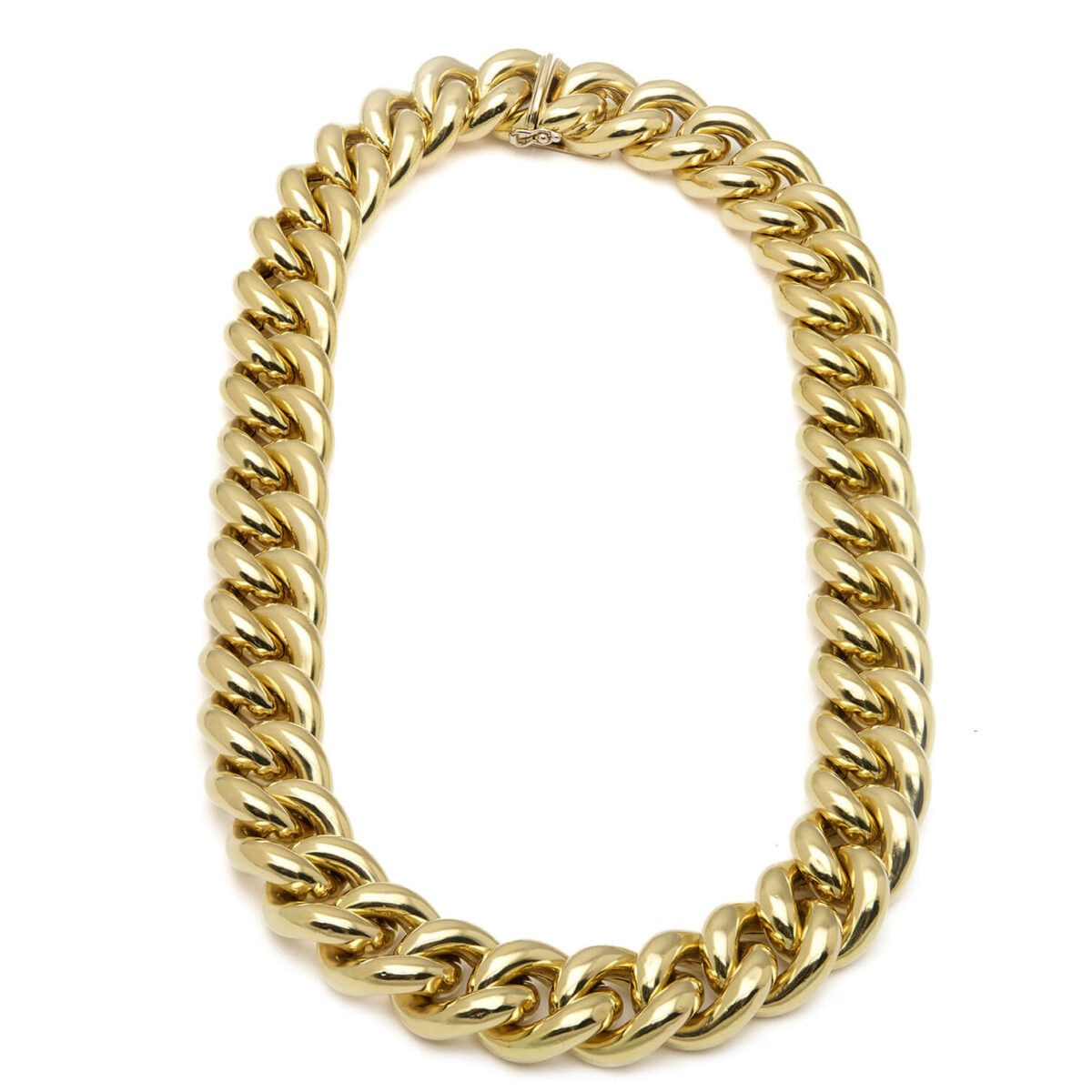 Collana in oro giallo maglia groumette bombata Nicolas Cola