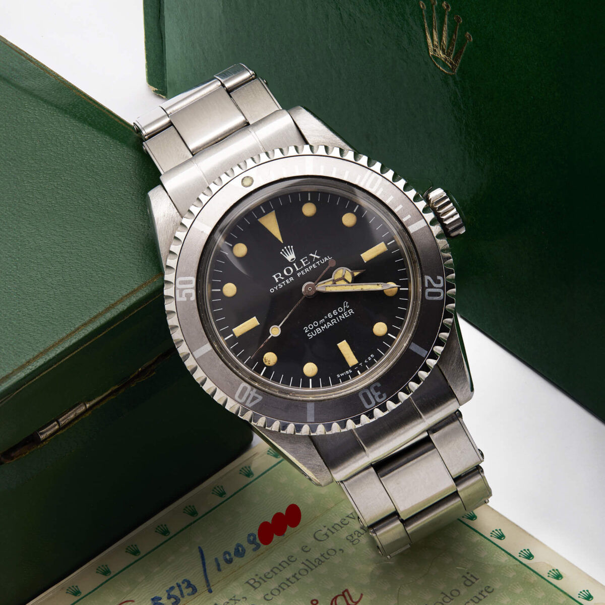 Rolex Submariner No Date 5513 Fullset