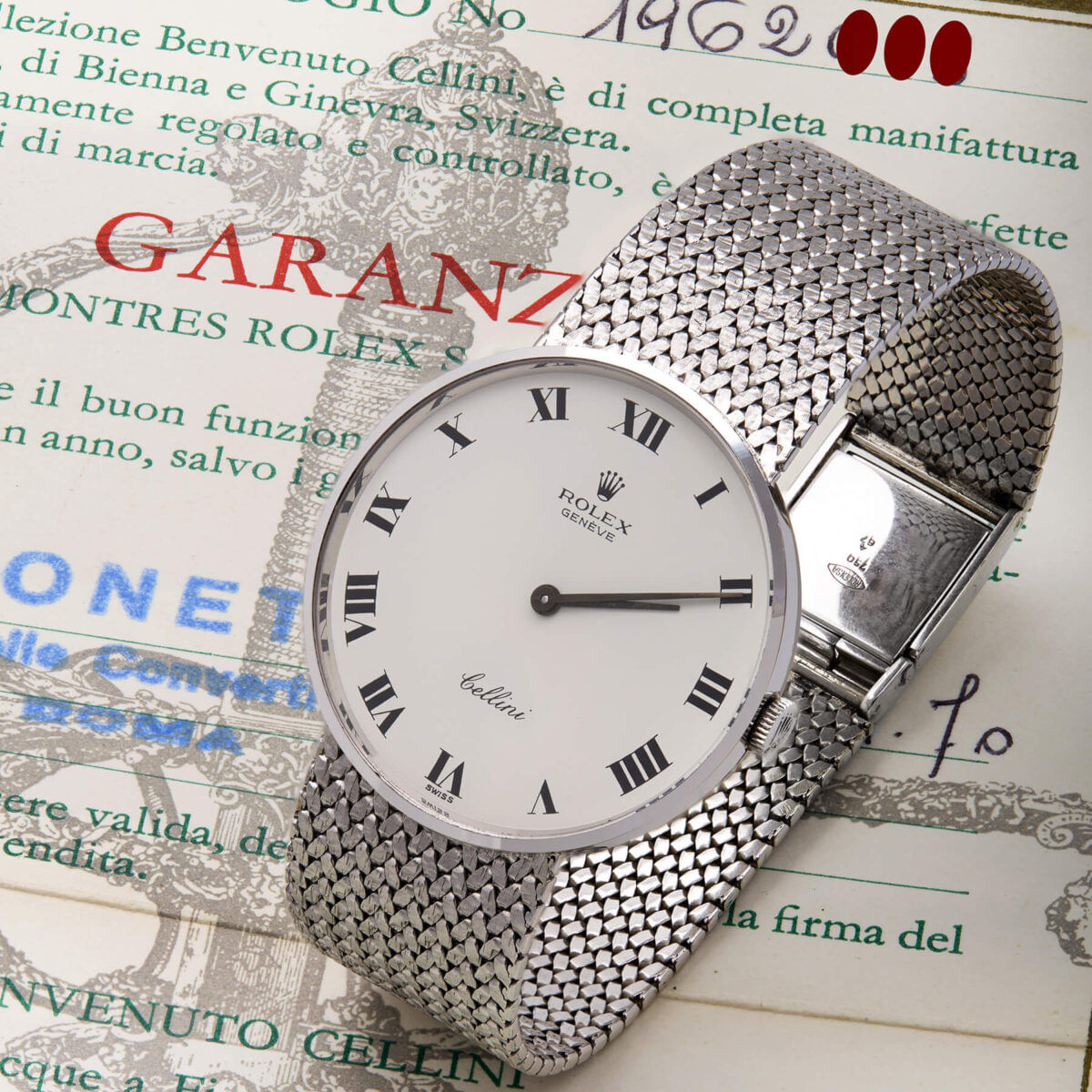 Rolex Cellini Buckley Dial white gold 18kt 31mm ref 3842