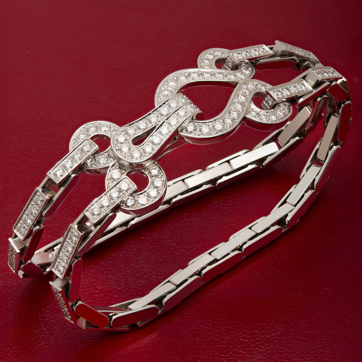 Bracciale Cartier agrafe double diamanti