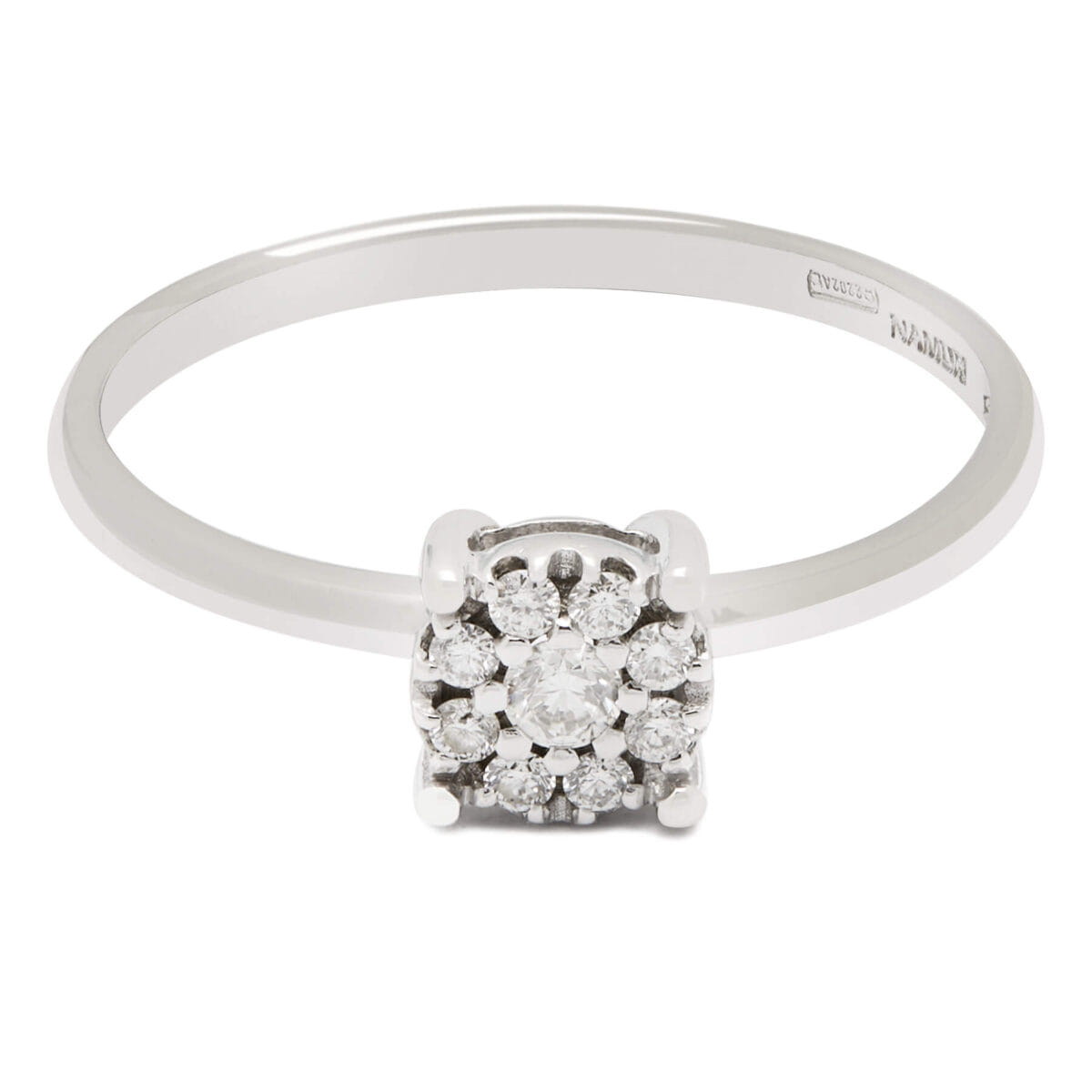 Anello magic fiore in oro bianco e diamanti