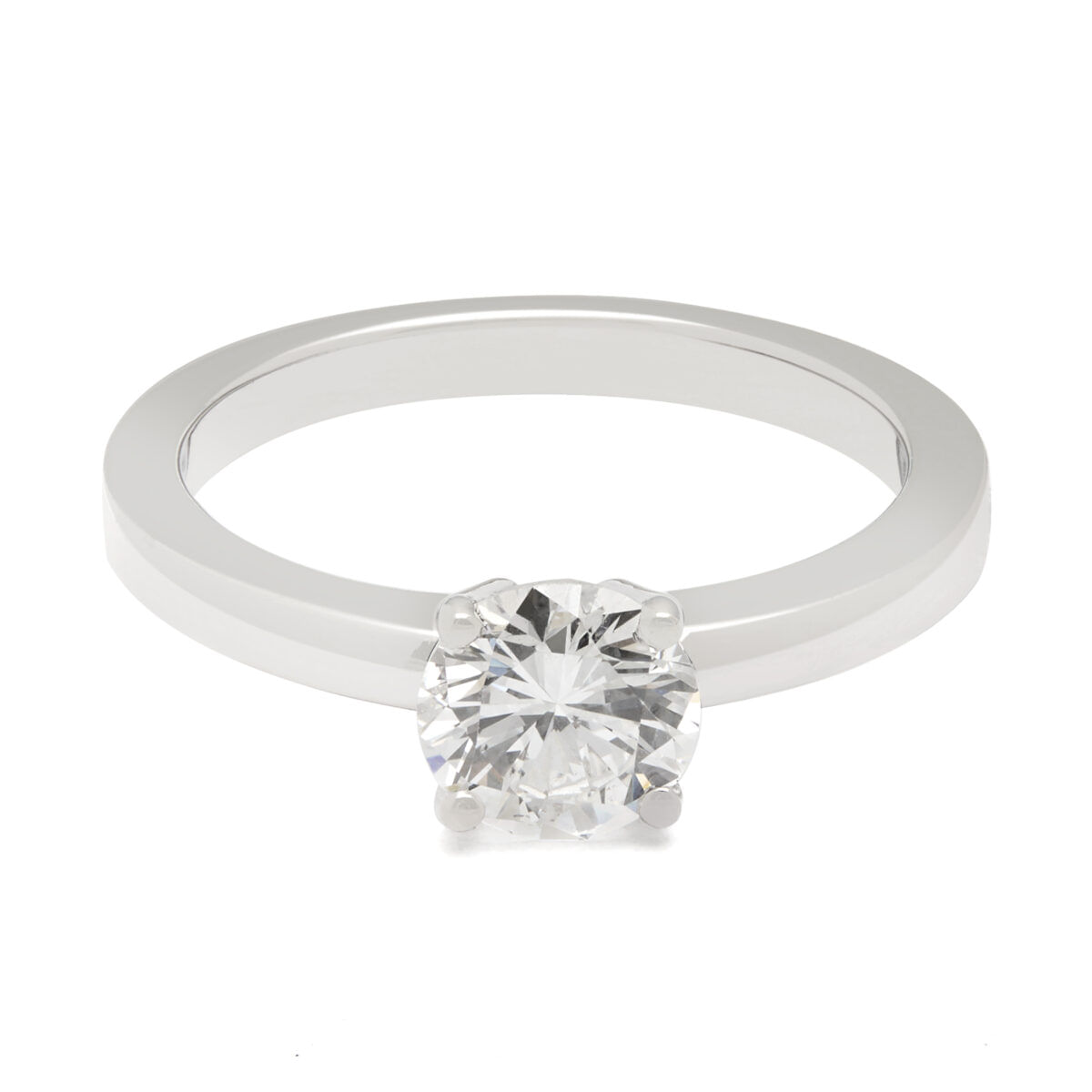 Anello solitario con diamante 1,05ct