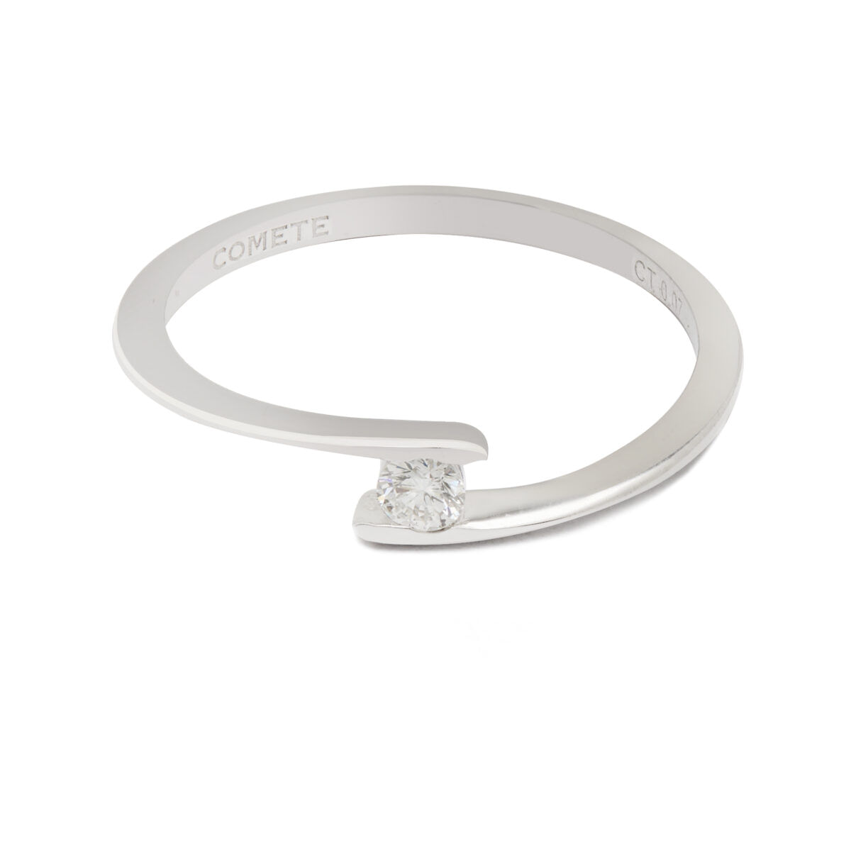 Anello solitario Comete con diamante 0,07ct