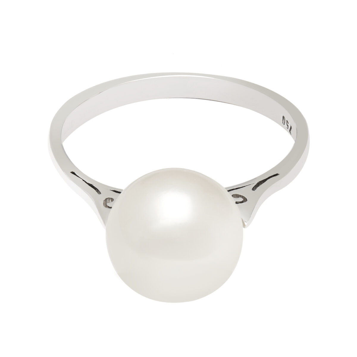 Anello in oro bianco con perla 9,90mm