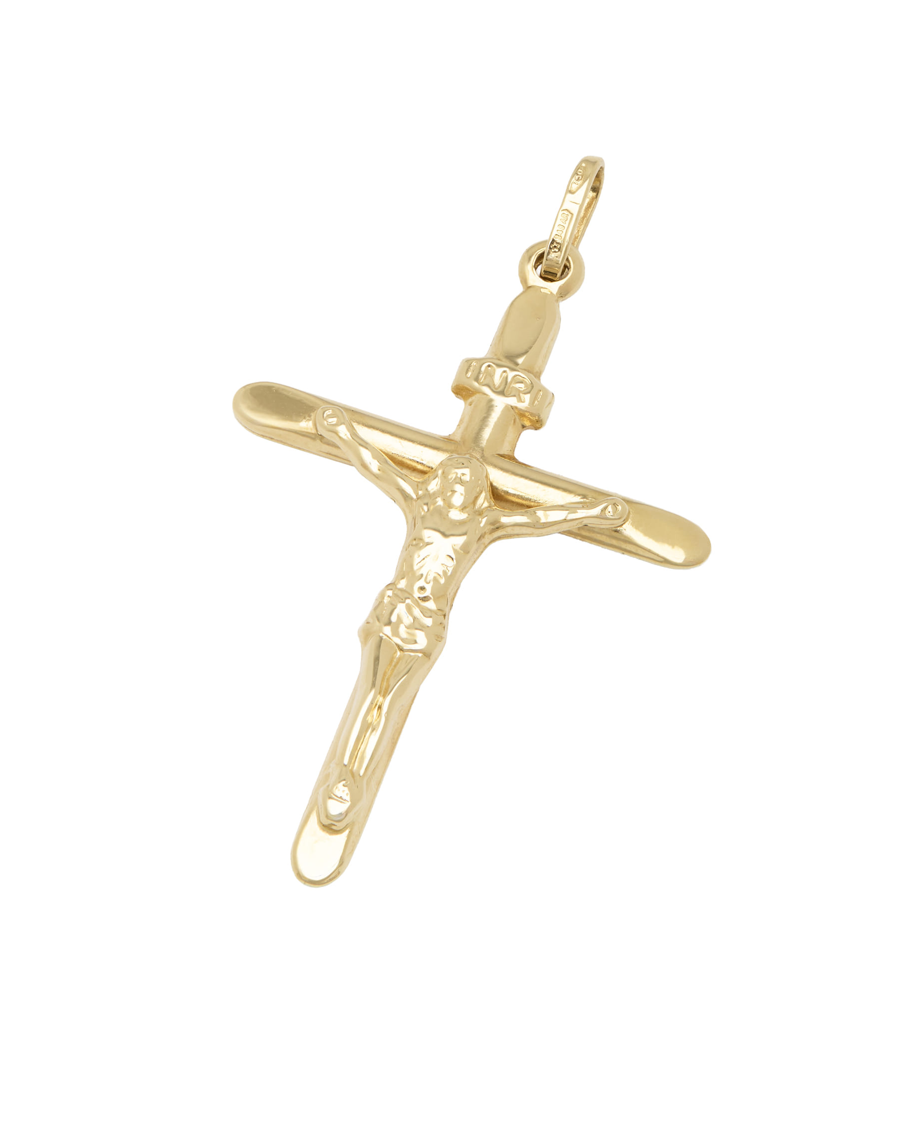 Ciondolo crocifisso in oro giallo 18 kt-1