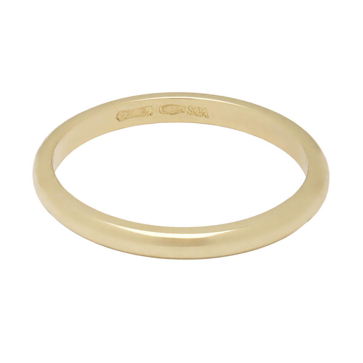 Fede in oro giallo da 2 mm
