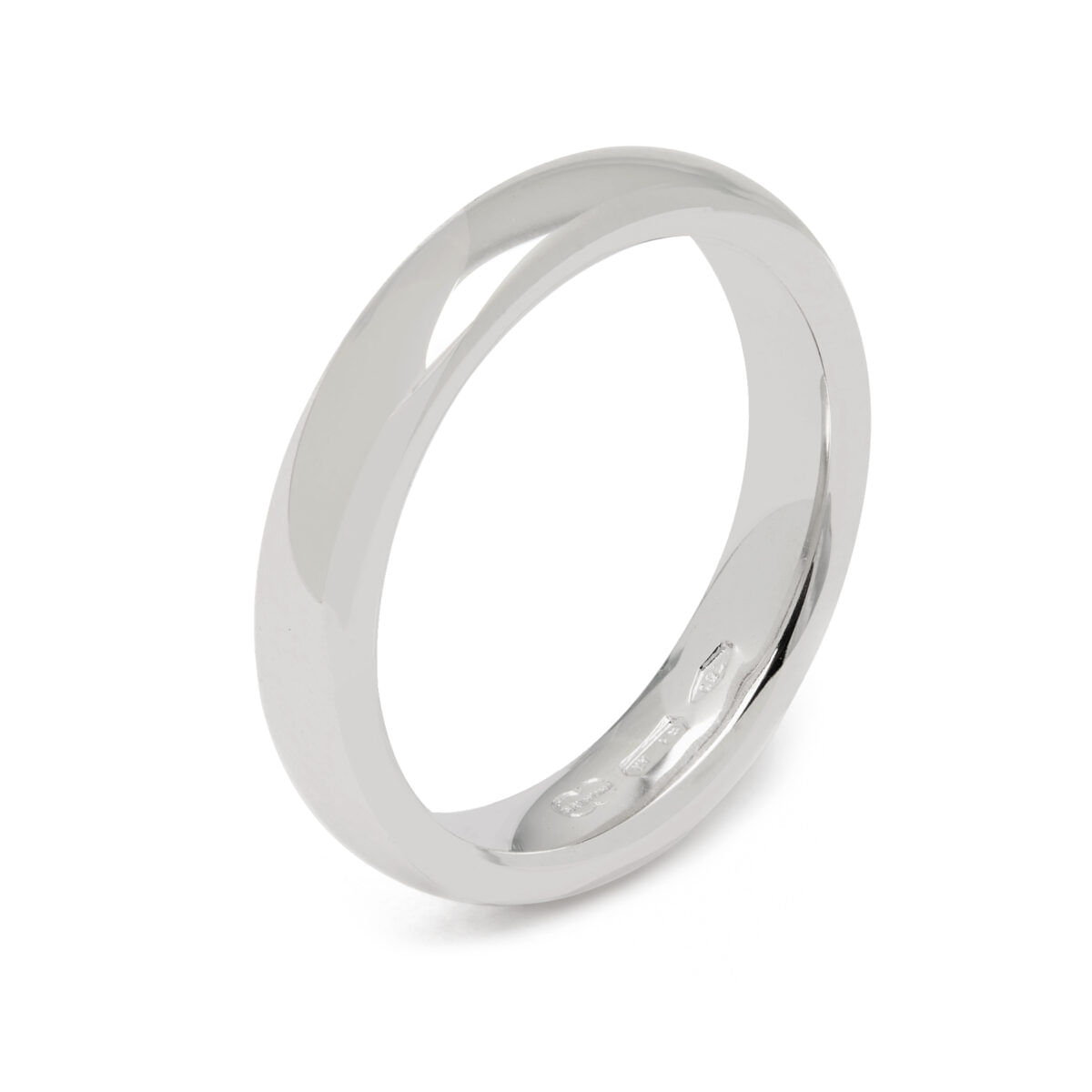 Fede in oro bianco Unoaerre da 3,50mm