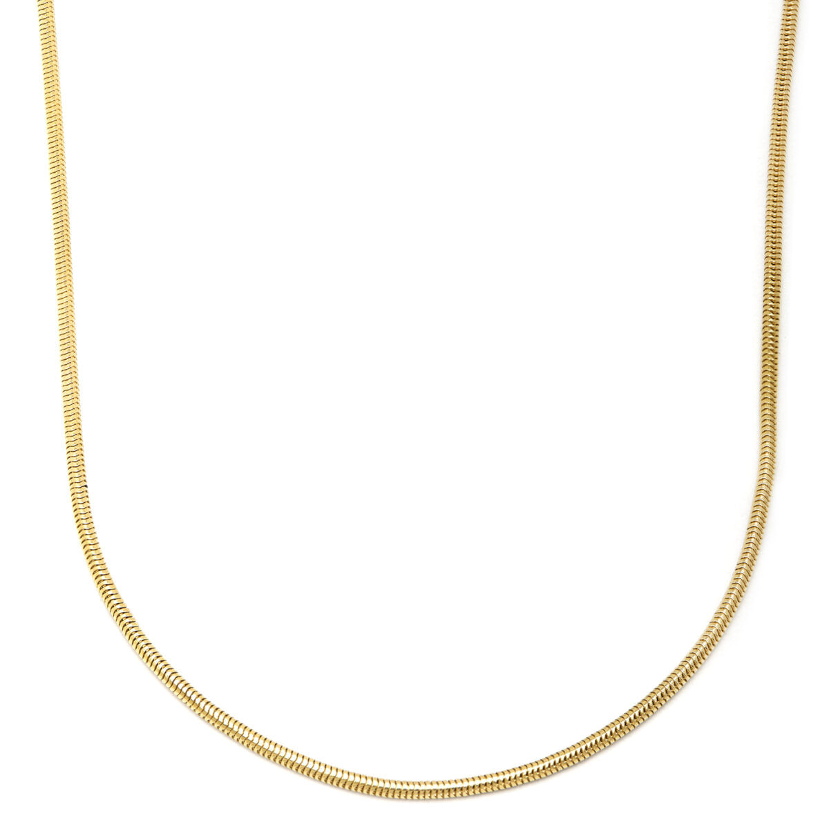 Collana maglia coda di topo in oro giallo