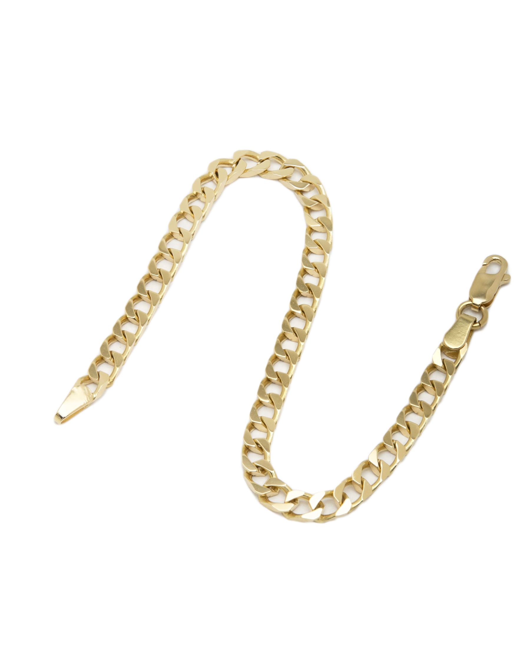 BRACCIALE MAGLIA CUBANA IN ORO GIALLO 18 KT-2