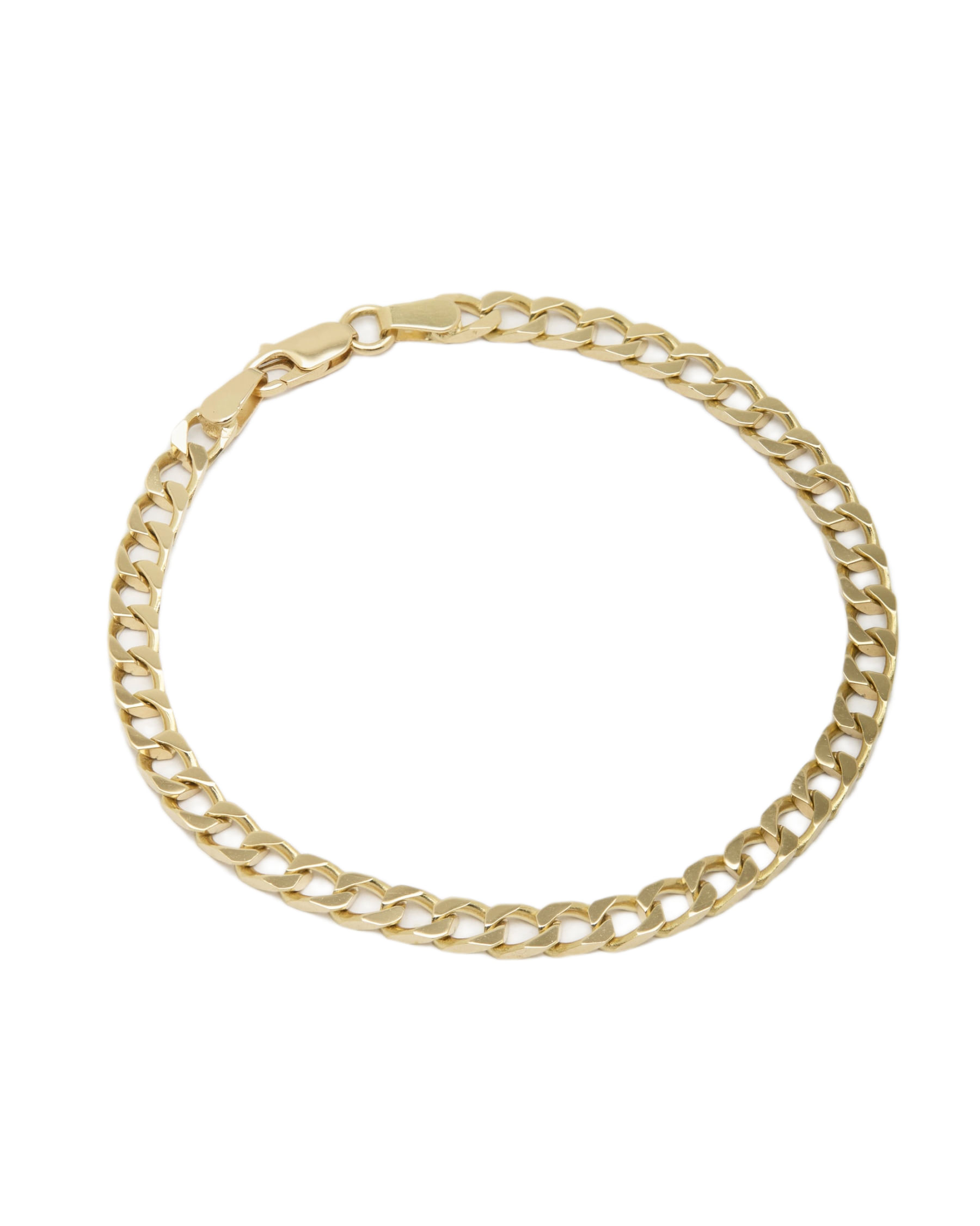 BRACCIALE MAGLIA CUBANA IN ORO GIALLO 18 KT-1