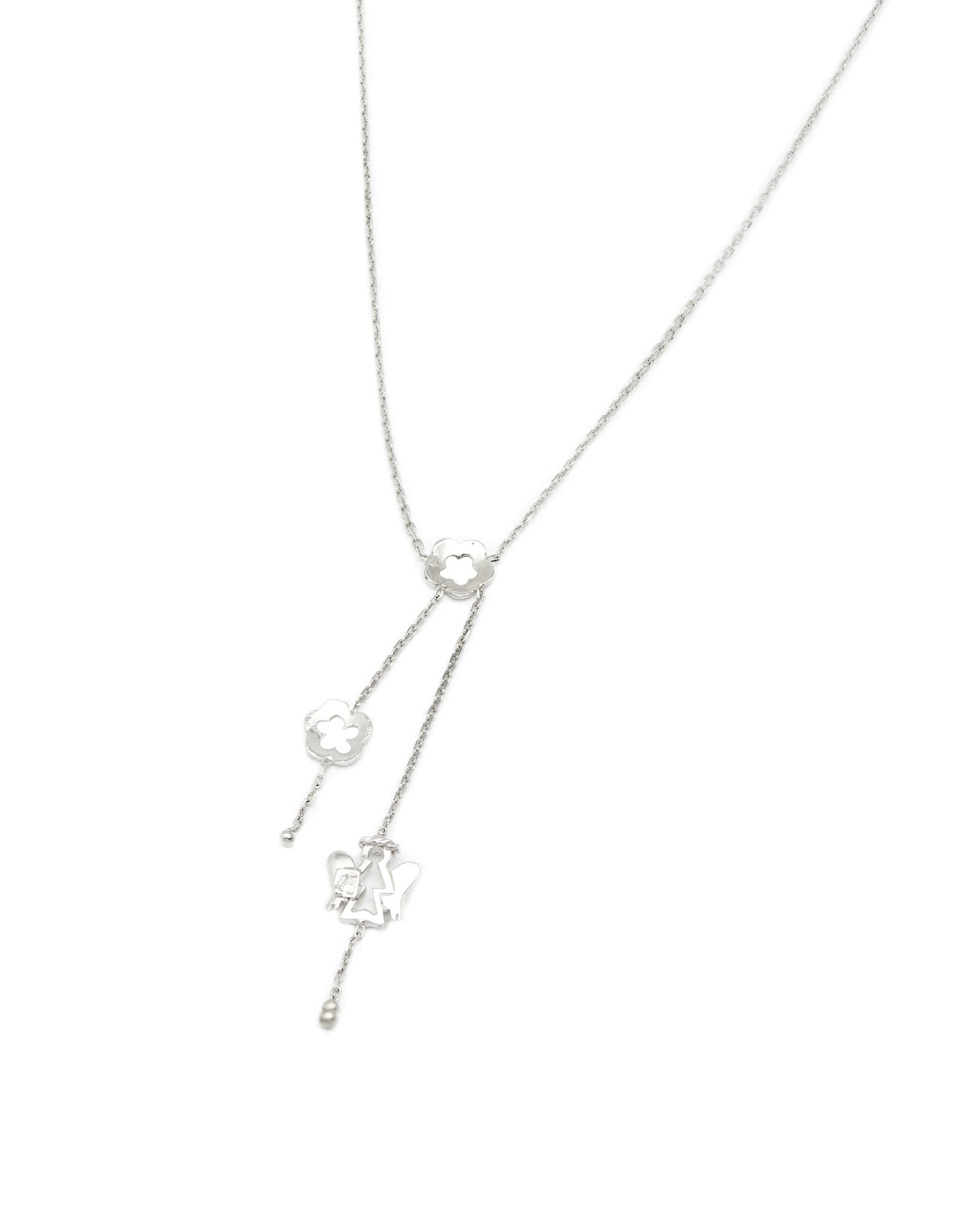 collana oro bianco con angioletto (1)