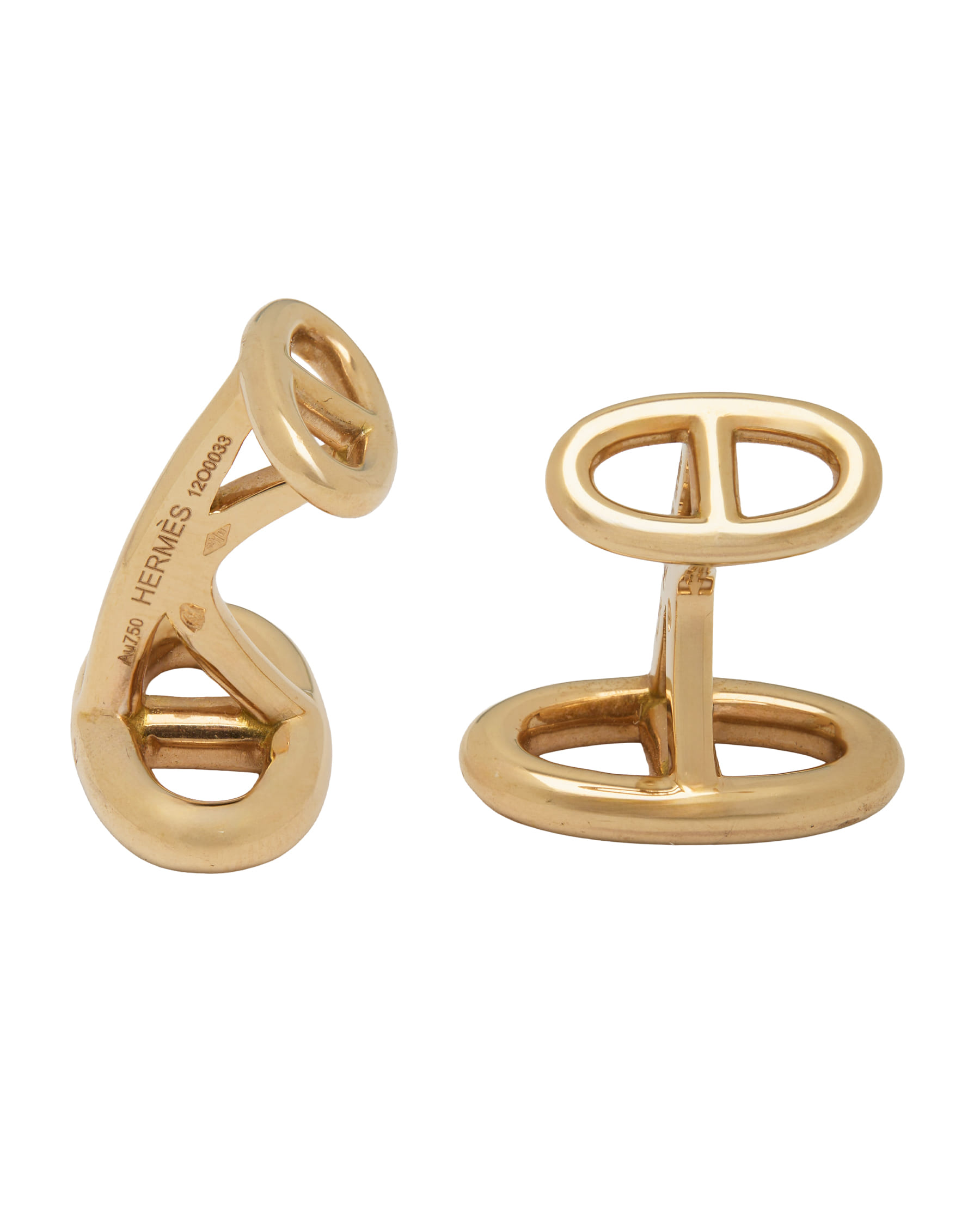 Gemelli hermes chaine d'ancre in oro rosa 18 kt-2