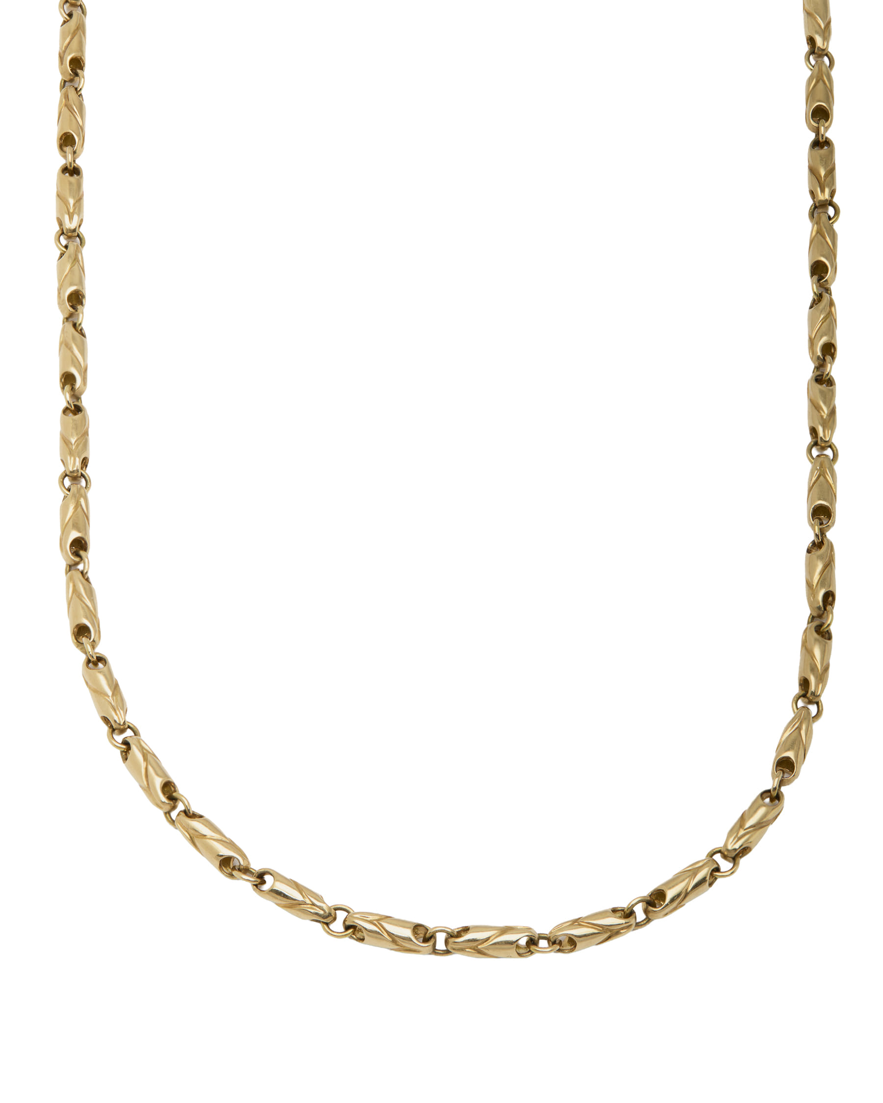 COLLANA BULGARI MAGLIA CHICCO SPIGA IN ORO GIALLO-1