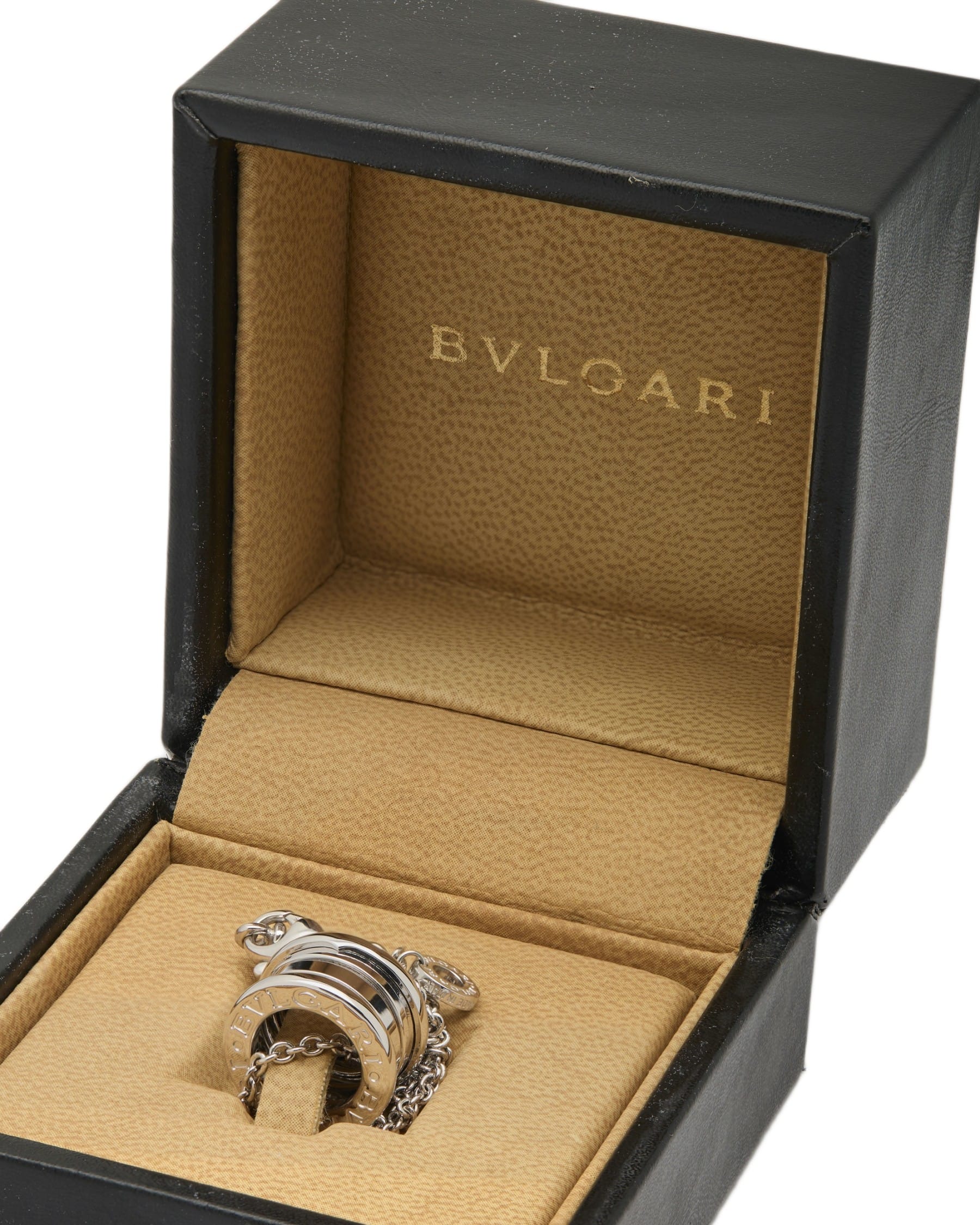 Collana bulgari bzero1 con pendente oro bianco 18kt-3