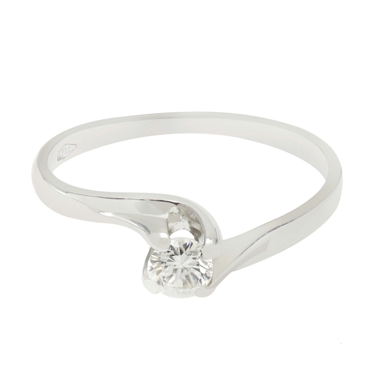 anello solitario valentino in oro bianco 0,22 ct (1)