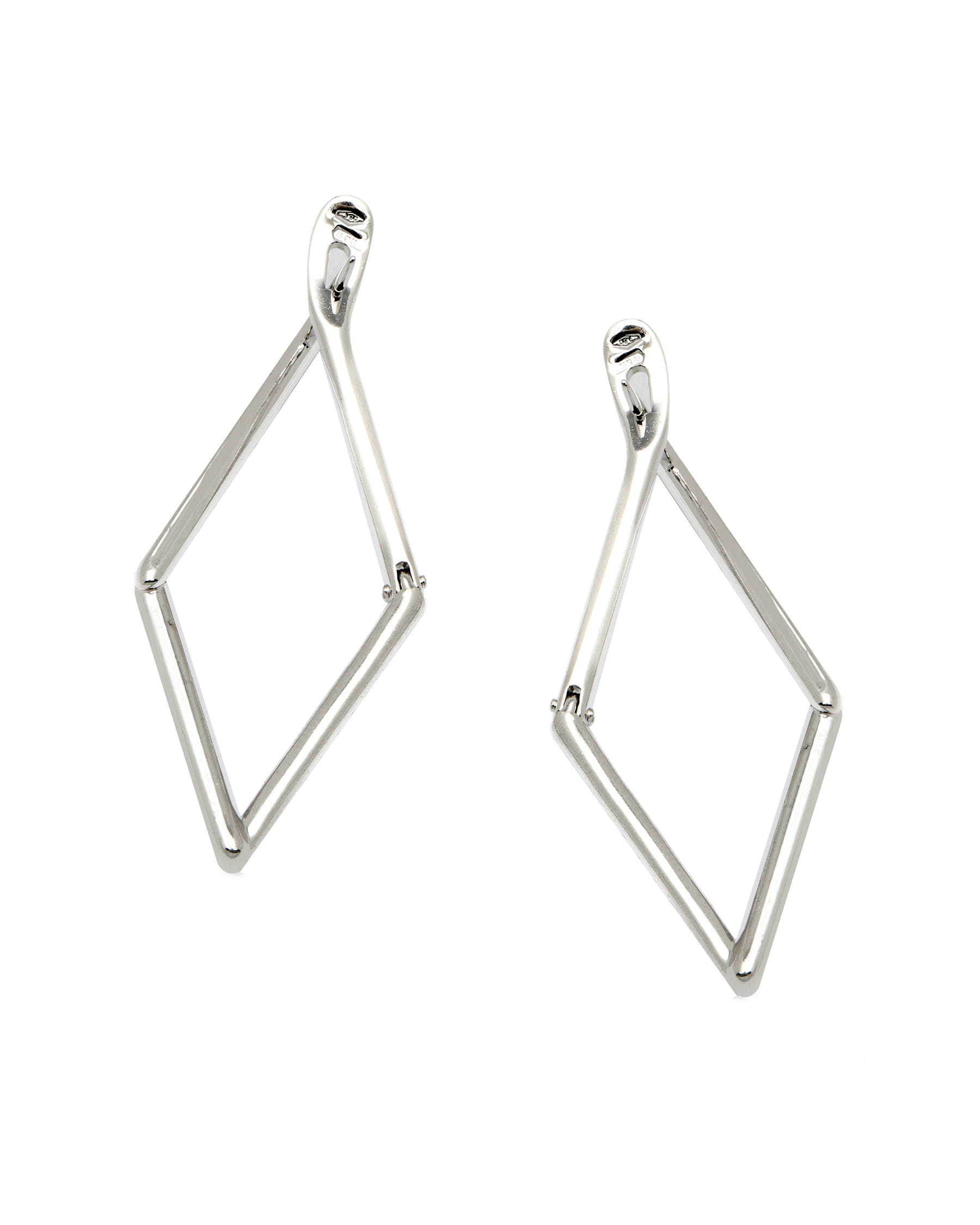 orecchini in oro bianco a rombo con zaffiri bianchi (2)